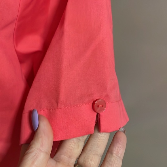 FOXCROFT APPLESEED’S women’s Classic Fit Camp shirt button front bright pink 16 - Picture 5 of 14